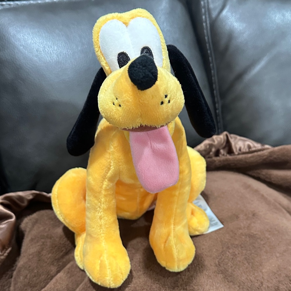 Disney Plush Dog in Yellow and Black